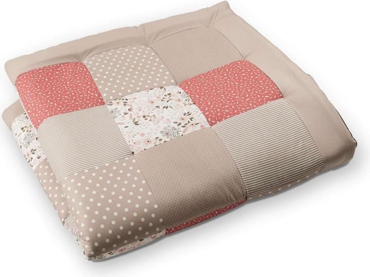 Ullenboom Couverture d'éveil Fleurs roses 140 x 140 cm