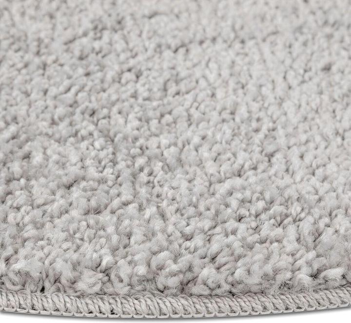 Produktbild VidaXL Kuscheliger Teppich mit Latexboden Grau ø160 cm (160 x 160 cm)