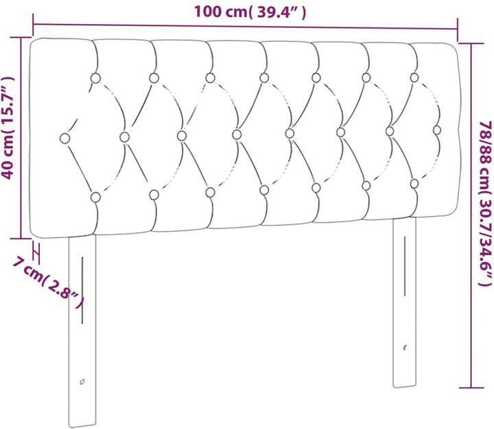 Immagine prodotto VidaXL Naoma (100 x 7 x 78/88 cm)