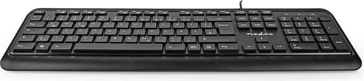 Actual product image Nedis Wired Keyboard | USB-A | Multimedia | QWERTZ | DE-Layout | Numeric Keyboard (DE, Cable)