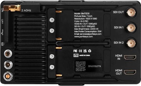 Productafbeelding Portkeys Bm7 Ii Ds (7", Volledige HD)