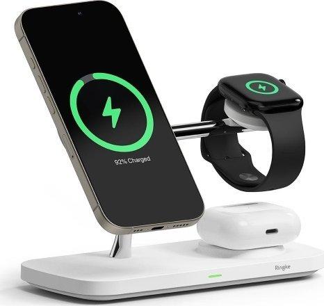 Produktbild Ringke 3in1 QI2 MagSafe Wireless Charger - White