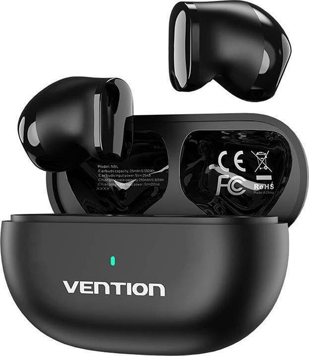 Vention True Wireless Bluetooth Earbuds Tiny T12 Black (4 h, Wireless)