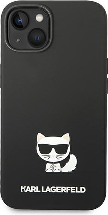 Produktbild Karl Lagerfeld Silicone Cover Choupette Body Logo Black, f??r Apple iPhone 14, KLHCP14SSLCTBK (Apple iPhone 13, Apple iPhone 15, Apple iPhone 14)