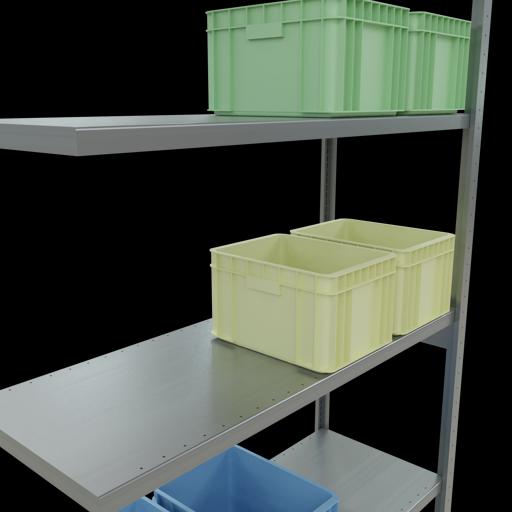 Actual product image Schulte Lagertechnik MULTIplus250 boltless add-on bay system with length bolts