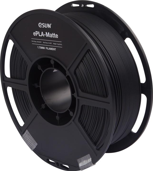 Immagine prodotto eSUN Filamento nero ePLA Mat 1,75mm 1Kg (PLA, 1.75 mm, 1000 g, Nero)