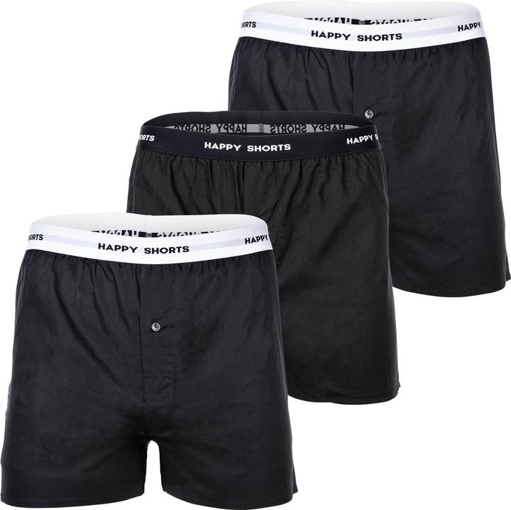 Immagine prodotto Happy shorts Boxer in tessuto dal taglio casual e confortevole (XXL, confezione da 3)
