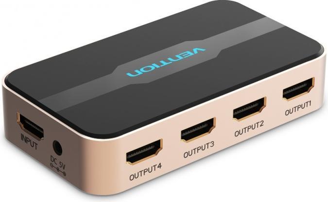 Actual product image Vention 4K/30Hz HD HDMI splitter with power supply / HDMI - x 4 output