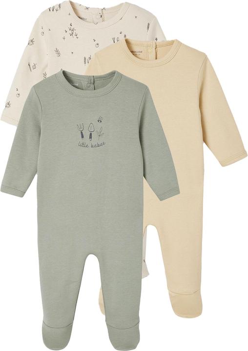 Produktbild Vertbaudet Bio-Kollektion: 3er-Pack Baby Strampler BASIC (50)