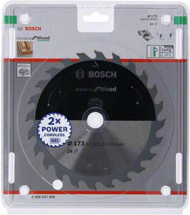 Produktbild Bosch Professional Zubehör PRO Wood cordless Kreissägeblatt, 173 x 1,5 x 20 mm