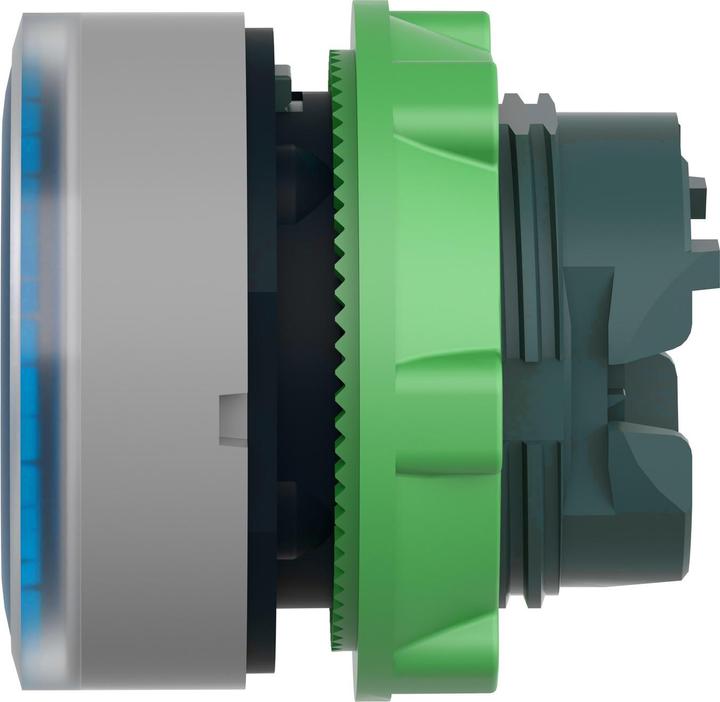 Actual product image Schneider Electric Illuminated pushbutton, front, grooved, ZB5AW363SC0