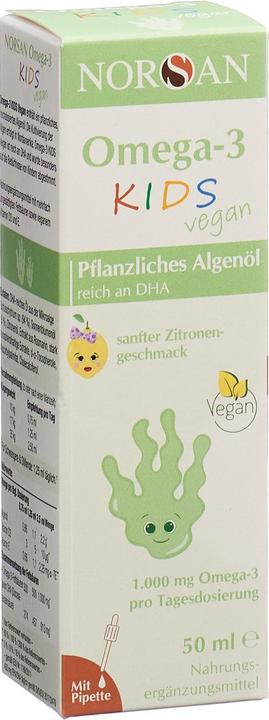 Produktbild Norsan Omega-3 Kids vegan (50ml) (1 Stück, Öl, 121 g)