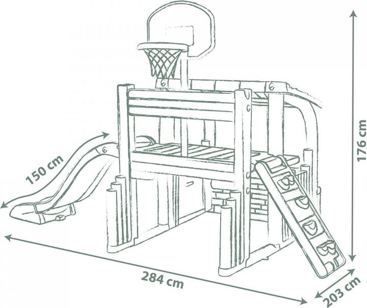 Actual product image Smoby Life Klettergerüst Fun Center
