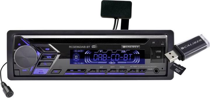 Actual product image Caliber Car radio with DAB+ and Bluetooth hands-free function