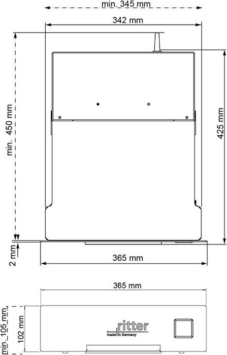 Produktbild Ritter Einbau-Sockelsauger