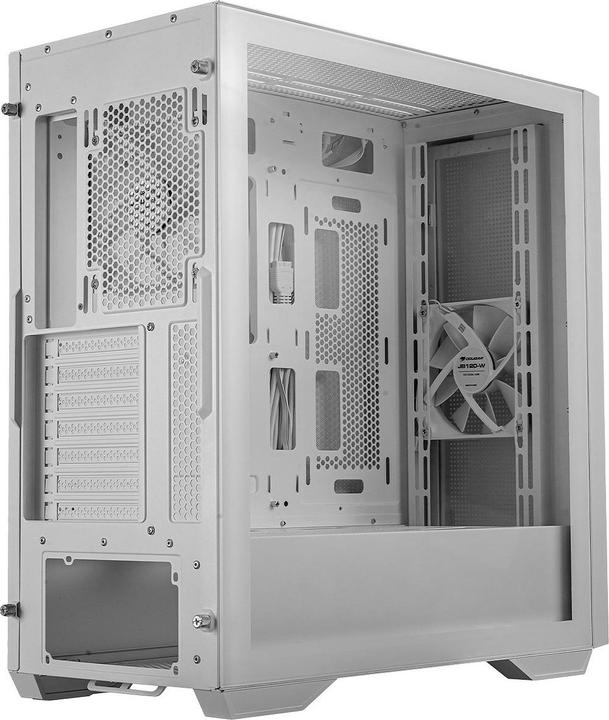 Actual product image Cougar Uniface White| PC Case | Mid Tower / Mesh Front Panel / 2 x ARGB Fans / TG Left Panel (Mini-ITX, SSI CEB, mATX, ATX)