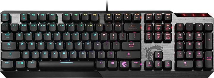 Image du produit MSI Vigor GK50 Low Profile Clavier USB QWERTY US anglais, Métallique (US, Filaire)