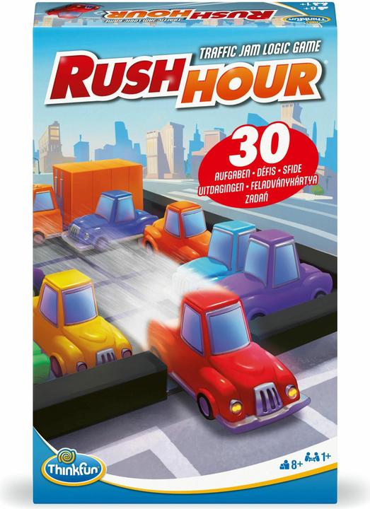 Ravensburger ThinkFun - 76642 - Rush Hour Mitbringspiel - Das bekannte Logikspiel im kompakten Format als (Deutsch, Italienisch, Ungarisch, Französisch, Polnisch)
