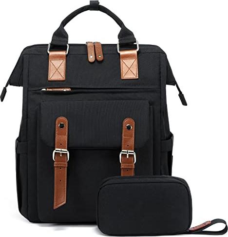 Produktbild Only-Bags.Store Rucksack Laptop, 15,6 Zoll Schulrucksack Teen mit Datenkabeltasche, wasserdichte Schultasche
