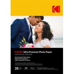 Image du produit Kodak Ultra Prem Photo 280g 10.4 Glossy A4x25 (280 g/m², 21 x 29,7 cm, 25 x)