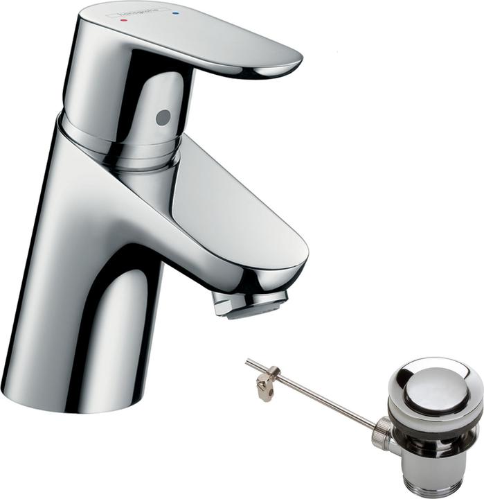 Produktbild hansgrohe Focus Einhebel-Waschtischarmatur 70 mit Zugstangen-Ablaufgarnitur