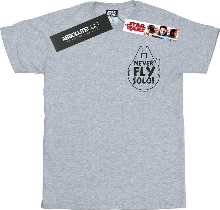 Star Wars Never Fly Solo TShirt (XXL)