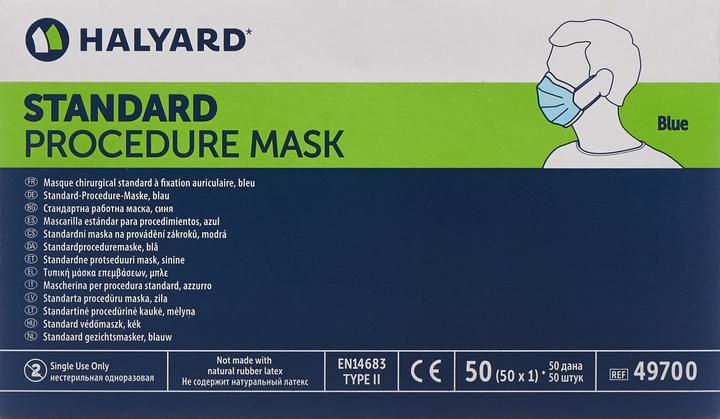 Image du produit Halyard Procedure Mask protect bleu type IIR (Type IIR, 50 x)