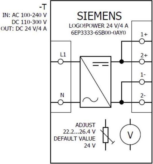 Produktbild Siemens Hutschienen-Netzteil (DIN-Rail