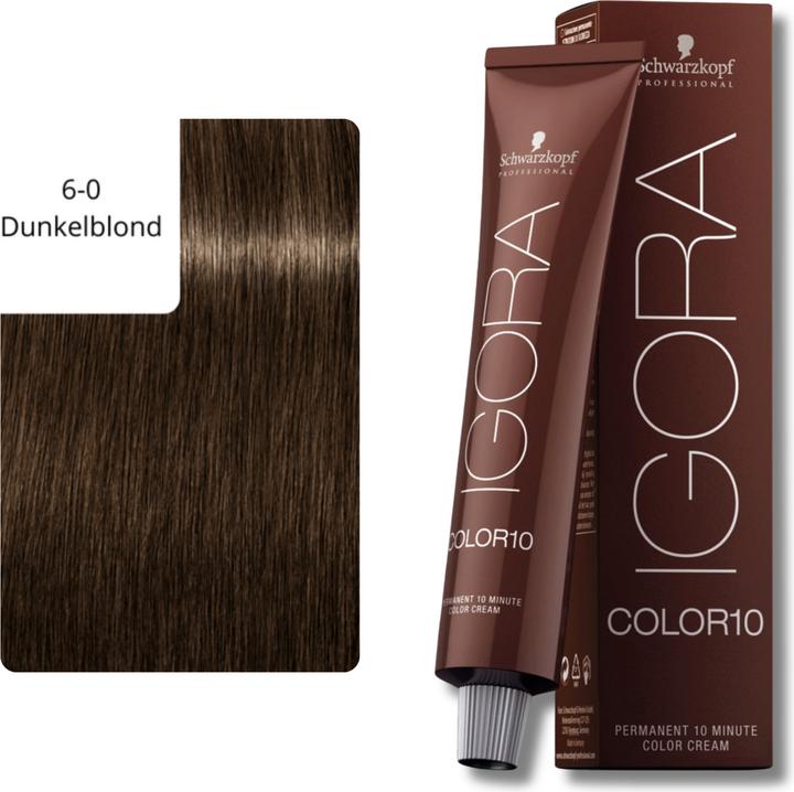 Image du produit Schwarzkopf Professional Igora Color 10 - 6-0 blond foncé (6-0 Blond foncé)