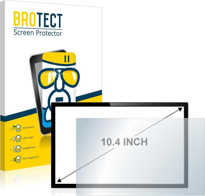 Produktbild BROTECT Schutzglas Schutzfolie Glas Folie Displayschutz klar (1 Stück, 26.4 cm (10.4 Zoll) [210 x 158 mm])