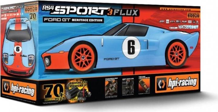 Image du produit HPI 110 Electric RS4 Sport Flux Ford GT Heritage Edition RtR (RTR Prêt à fonctionner)