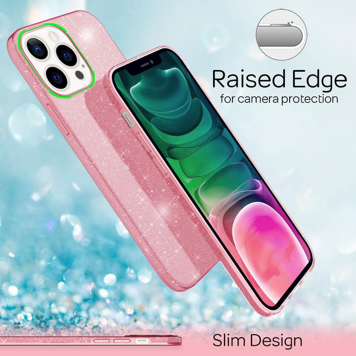 Produktbild Nalia Glitzer Handyhülle (Apple iPhone 13 Pro)