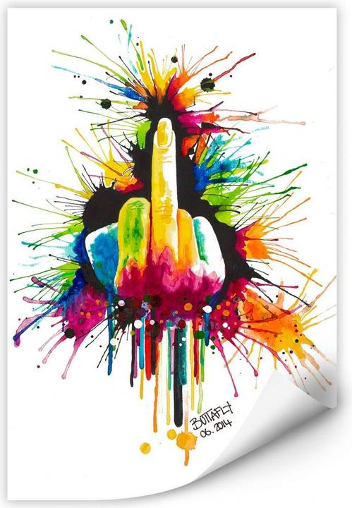 Immagine prodotto Trenddeko Fanculo al sistema (20 x 30 cm)