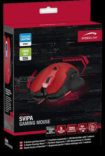 Actual product image Speedlink SVIPA Gaming Mouse (Cable)