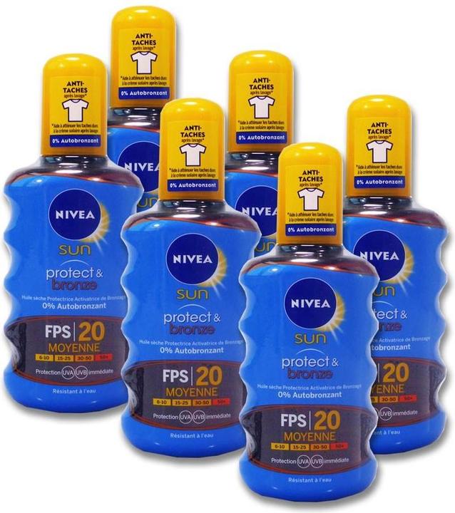 Immagine prodotto NIVEA Sun Protect & Bronze SPF20 200 ml (Spray solare, SPF 20, 200 ml)