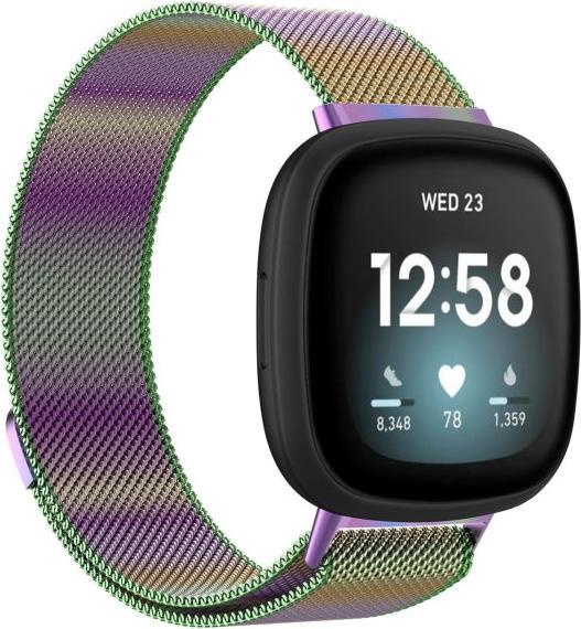Cover-Discount Fitbit Versa / Sense - Milanese bracelet multicolour (Stainless steel)