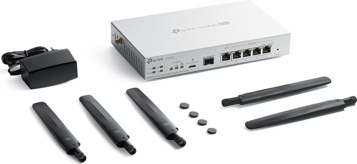Produktbild TP-Link Omada Pro G36W-4G, Wi-Fi 6 (802.11ax), Dual-Band (2,4 GHz/5 GHz), Ethernet/LAN, 4G, Weiss, Ta