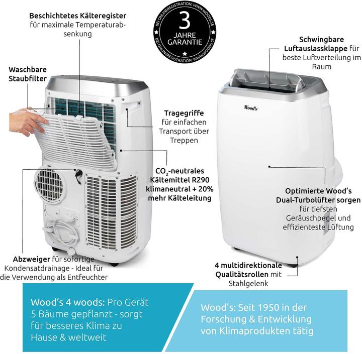 Immagine prodotto Wood's AC Venezia 18k Smart Home (50 m², 18000 BTU/h)