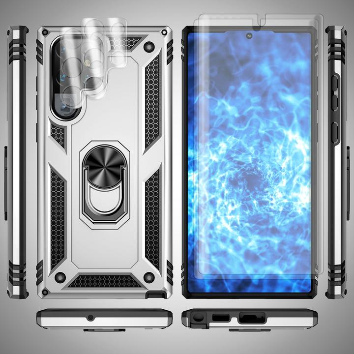 Actual product image Nalia Military-style ring cover with 2x display & camera protection (Samsung Galaxy S23 Ultra)