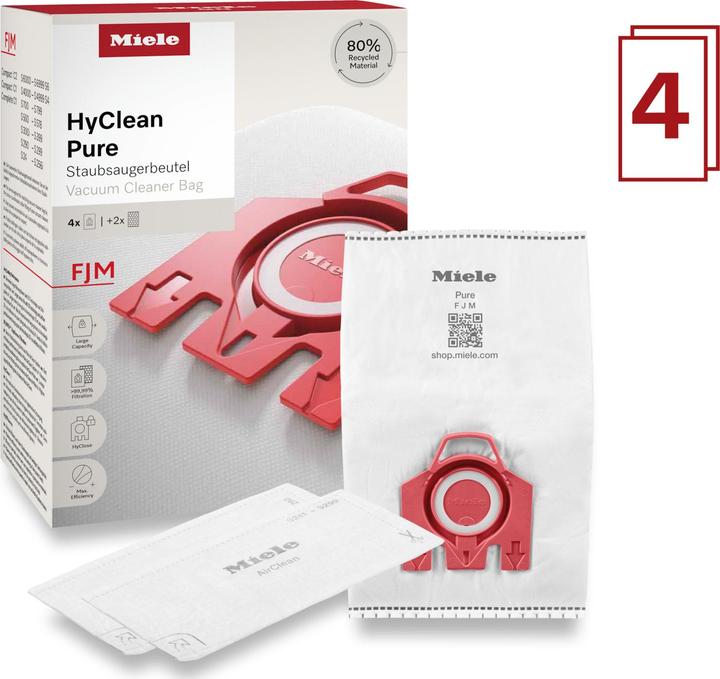 Produktbild Miele FJM HyClean Pure Staubbeutel (4 x)