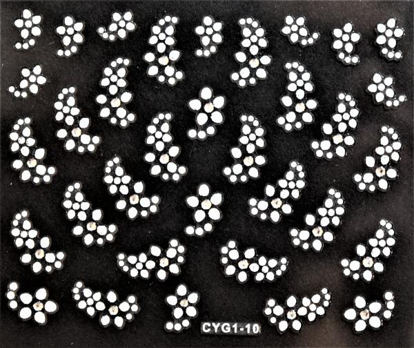 Nagellack24 Nail Art Sticker Selbstklebend 10