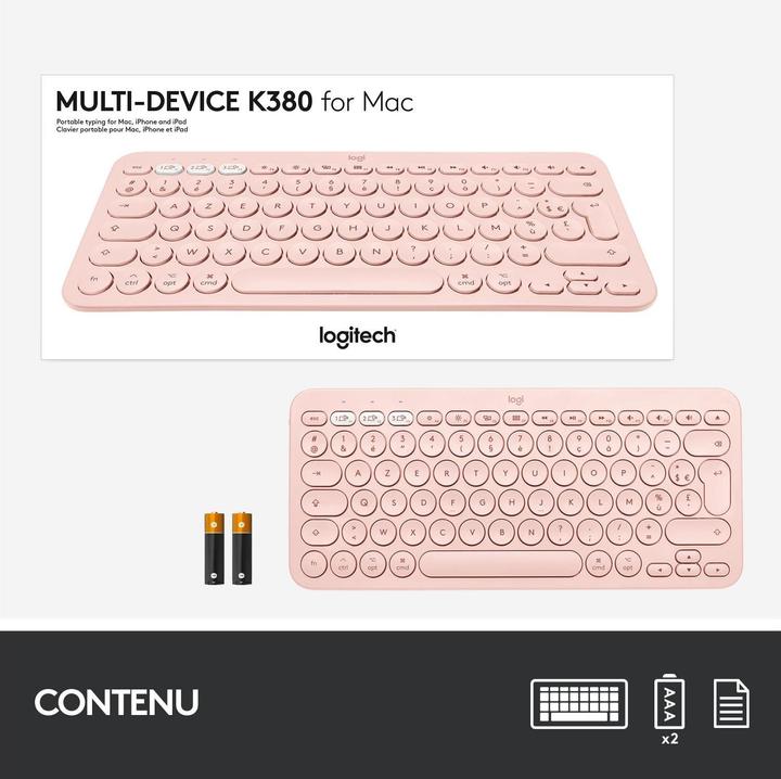 Actual product image Logitech K380 for Mac (CH, Wireless)