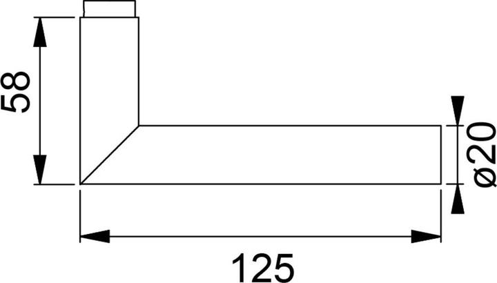 Produktbild Hoppe Verriegelungs-Türdrückergarnituren E1400Z/E29NR Amsterdam (Türgriff)