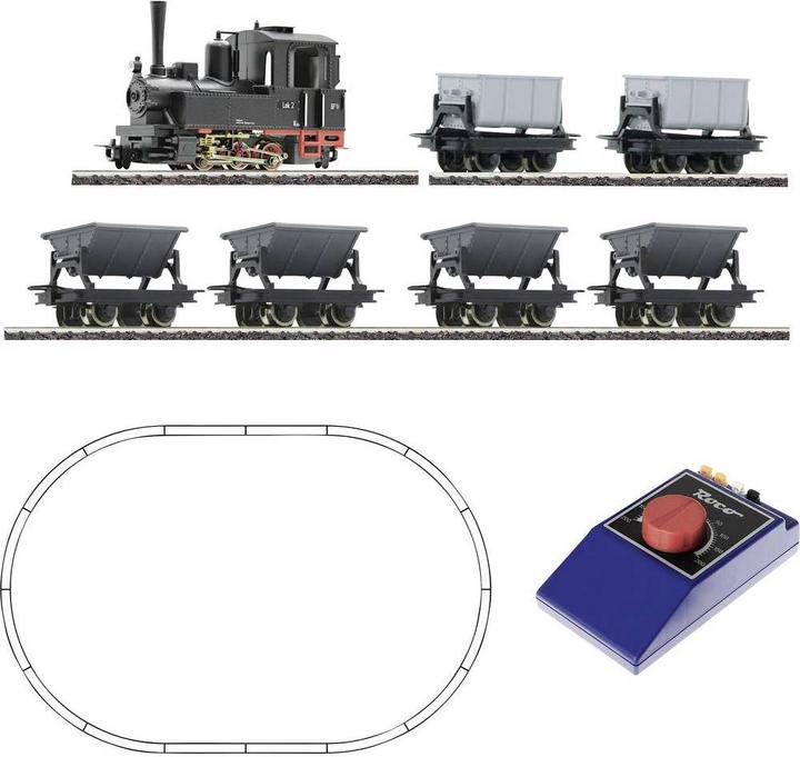 Produktbild Roco 31035 H0e RO Analog Start Set: Feldbahndampfl