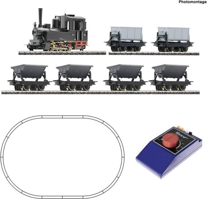 Produktbild Roco 31035 H0e RO Analog Start Set: Feldbahndampfl