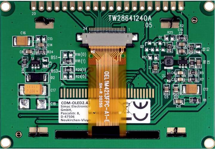 Actual product image Joy-it Joy it 2.42 inch OLED Display, GE/SW, 128x64 Pix
