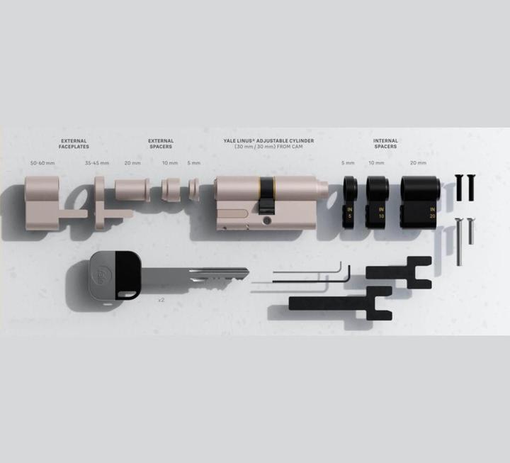 Produktbild Yale YA-05 501000 SN - Linus Adjustable Cylinder (Schlüssel)