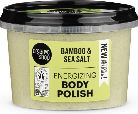 Immagine prodotto Organic Shop Polvere organica di sale marino di bambù per il corpo Pasta Do Cia?a Na Bazi (250 ml)