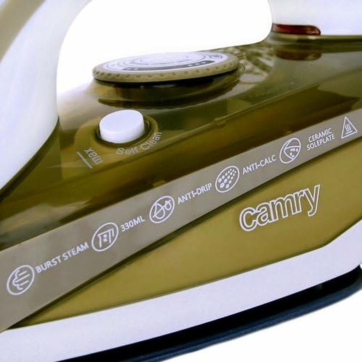 Actual product image Camry CR 5018 Steam Iron Ceramic Ultra Glide Sole Plate (3000 W)