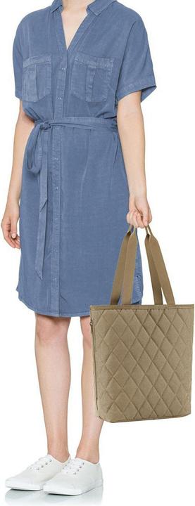 Actual product image reisenthel Bag Classic Shopper M Rhombus Olive